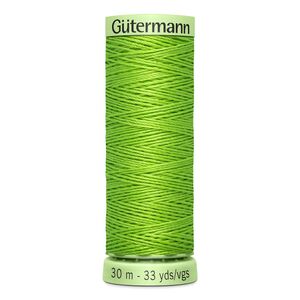 Gutermann Top Stitch Thread #336 LIME GREEN 30m Spool High Lustre, Bold Sewing