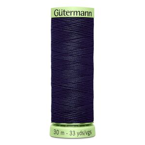 Gutermann Top Stitch Thread #339 VERY DARK NAVY BLUE 30m Spool High Lustre, Bold Sewing