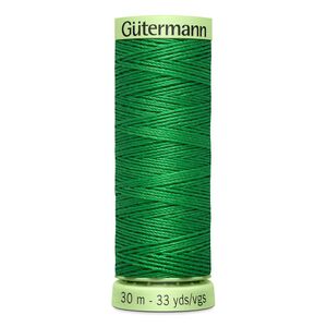 Gutermann Top Stitch Thread #396 MID GREEN 30m Spool High Lustre, Bold Sewing