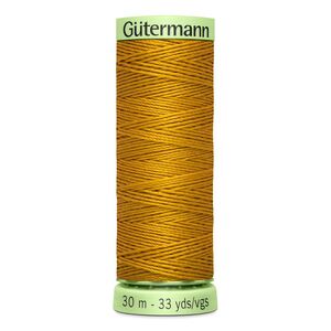 Gutermann Top Stitch Thread #412 DARK GOLD 30m Spool High Lustre, Bold Sewing