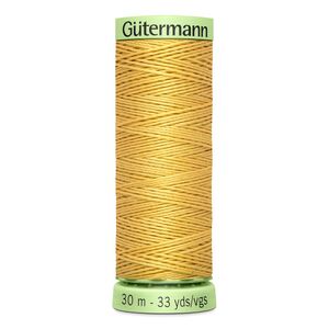 Gutermann Top Stitch Thread #415 PALE GOLD 30m Spool High Lustre, Bold Sewing