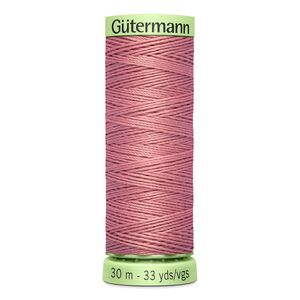 Gutermann Top Stitch Thread #473 DUSKY PINK 30m Spool High Lustre, Bold Sewing