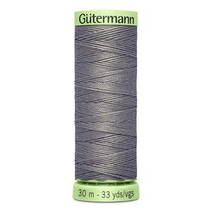 Gutermann Top Stitch Thread #496 BEAVER GREY 30m Spool High Lustre, Bold Sewing
