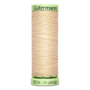 Gutermann Top Stitch Thread #5 FLESH 30m Spool High Lustre, Bold Sewing
