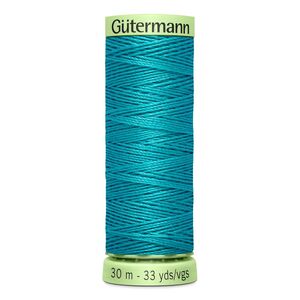 Gutermann Top Stitch Thread #55 TURQUOISE 30m Spool High Lustre, Bold Sewing