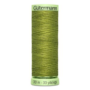 Gutermann Top Stitch Thread #582 LIGHT KHAKI GREEN 30m Spool High Lustre, Bold Sewing