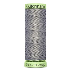 Gutermann Top Stitch Thread #634 GREY 30m Spool High Lustre, Bold Sewing