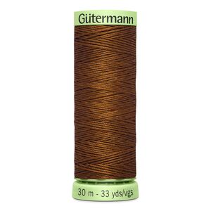 Gutermann Top Stitch Thread #650 LIGHT CHOCOLATE BROWN 30m Spool High Lustre, Bold Sewing