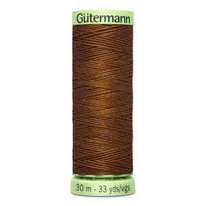 Gutermann Top Stitch Thread #650 LIGHT CHOCOLATE BROWN 30m Spool High Lustre, Bold Sewing