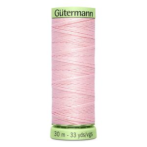 Gutermann Top Stitch Thread #659 PEACHY PINK 30m Spool High Lustre, Bold Sewing