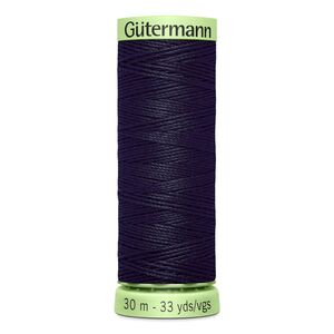 Gutermann Top Stitch Thread #665 ULTRA DARK NAVY BLUE 30m Spool High Lustre, Bold Sewing