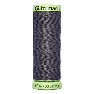 Gutermann Top Stitch Thread #702 DARK BEAVER GREY 30m Spool High Lustre, Bold Sewing