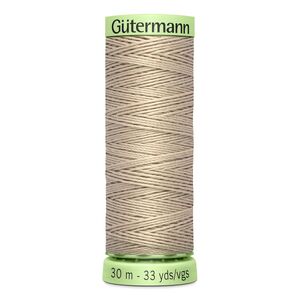 Gutermann Top Stitch Thread #722 BEIGE 30m Spool High Lustre, Bold Sewing