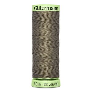 Gutermann Top Stitch Thread #727 MEDIUM TAUPE 30m Spool High Lustre, Bold Sewing