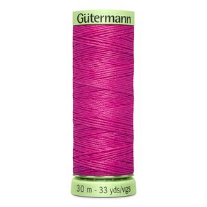 Gutermann Top Stitch Thread #733 HOT PINK 30m Spool High Lustre, Bold Sewing