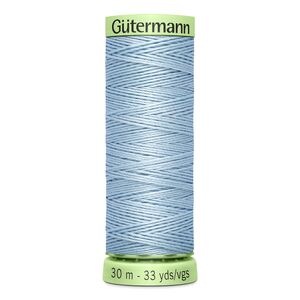 Gutermann Top Stitch Thread #75 PALE BLUE 30m Spool High Lustre, Bold Sewing