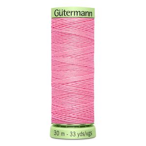 Gutermann Top Stitch Thread #758 PINK 30m Spool High Lustre, Bold Sewing