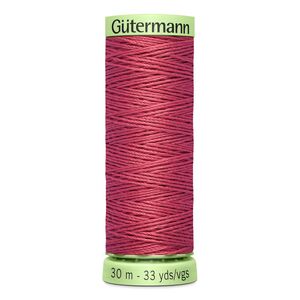 Gutermann Top Stitch Thread #81 DUSKY PINK 30m Spool High Lustre, Bold Sewing