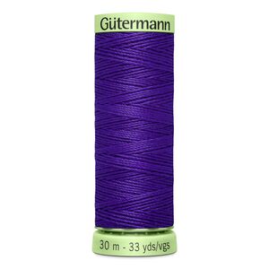 Gutermann Top Stitch Thread #810 DEEP PURPLE 30m Spool High Lustre, Bold Sewing