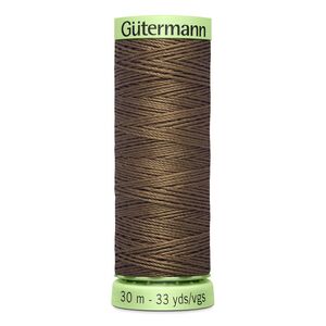 Gutermann Top Stitch Thread #815 BROWN 30m Spool High Lustre, Bold Sewing