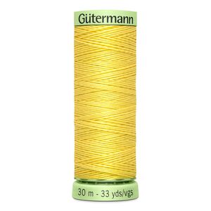 Gutermann Top Stitch Thread #852 YELLOW 30m Spool High Lustre, Bold Sewing
