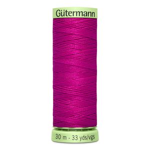 Gutermann Top Stitch Thread #877 DARK ROSE 30m Spool High Lustre, Bold Sewing