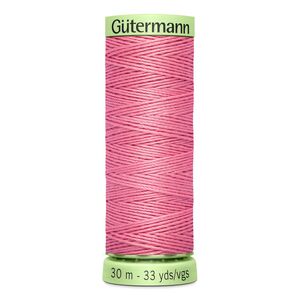 Gutermann Top Stitch Thread #889 ROSE PINK 30m Spool High Lustre, Bold Sewing
