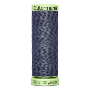 Gutermann Top Stitch Thread #93 DARK PEWTER GREY 30m Spool High Lustre, Bold Sewing