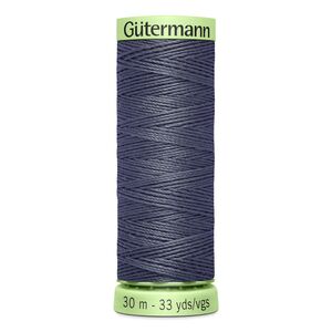 Gutermann Top Stitch Thread #93 DARK PEWTER GREY 30m Spool High Lustre, Bold Sewing