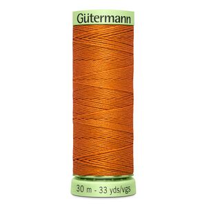 Gutermann Top Stitch Thread #982 DUSKY ORANGE 30m Spool High Lustre, Bold Sewing