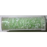 GUTERMANN 2mm BUGLE BEADS, 10 gram TUB, MINT GREEN, HIGHEST QUALITY
