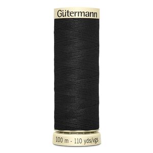 Gutermann Sew-all Thread 100m #000 BLACK, 100% Polyester