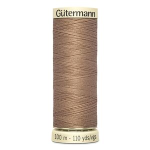 Gutermann Sew-all Thread 100m #139 SEINNA BROWN, 100% Polyester