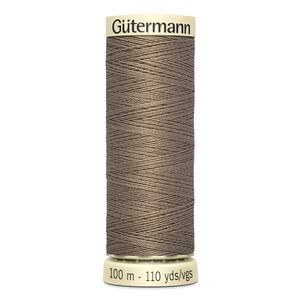 Gutermann Sew-all Thread 100m #160 LATTE BROWN, 100% Polyester