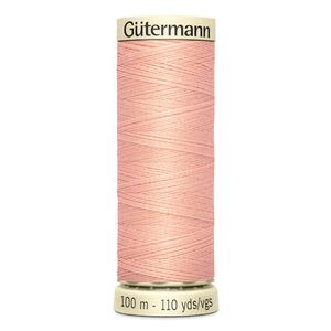 Gutermann Sew-all Thread 100m #165 PEACH, 100% Polyester