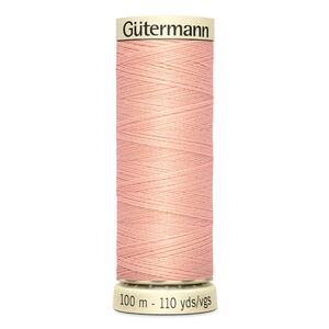 Gutermann Sew-all Thread 100m #165 PEACH, 100% Polyester