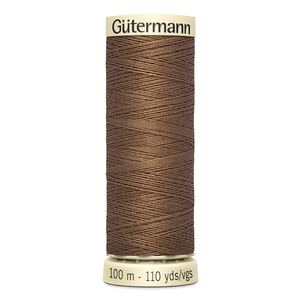 Gutermann Sew-all Thread 100m #180 MEDIUM LIGHT BROWN, 100% Polyester