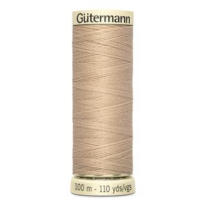 Gutermann Sew-all Thread 100m #186 BEIGE TAN, 100% Polyester