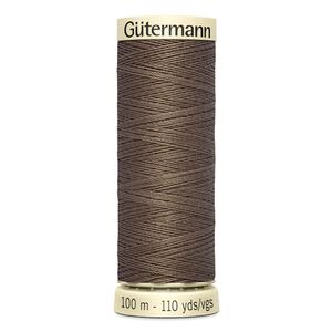 Gutermann Sew-all Thread 100m #209 LIGHT COFFEE BROWN, 100% Polyester