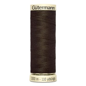 Gutermann Sew-all Thread 100m #21 DARK BROWN, 100% Polyester