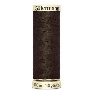 Gutermann Sew-all Thread 100m #21 DARK BROWN, 100% Polyester