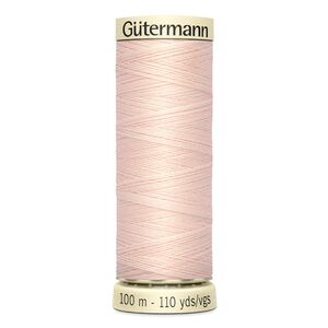 Gutermann Sew-all Thread 100m #210 LIGHT PEACH, 100% Polyester