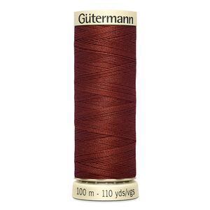 Gutermann Sew-all Thread 100m #227 DARK TERRA COTTA RED, 100% Polyester