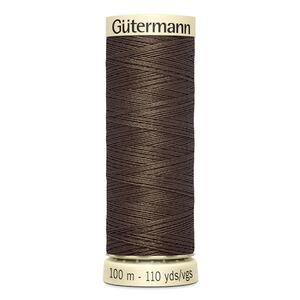 Gutermann Sew-all Thread 100m #252 BROWN, 100% Polyester