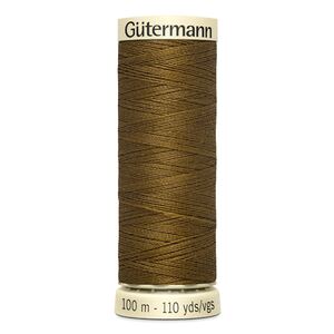 Gutermann Sew-all Thread 100m #288 MID BROWN, 100% Polyester