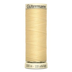 Gutermann Sew-all Thread 100m #325 CREAMY YELLOW, 100% Polyester
