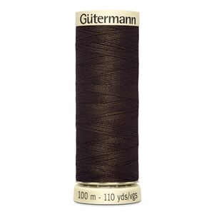 Gutermann Sew-all Thread 100m #406 DARK BROWN, 100% Polyester