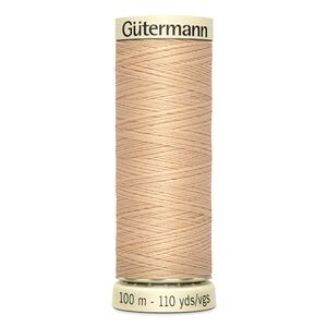 Gutermann Sew-all Thread 100m #421 SAND, 100% Polyester