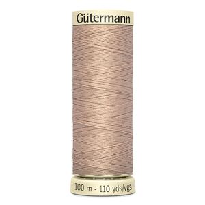 Gutermann Sew-all Thread 100m #422 DARK TAN, 100% Polyester