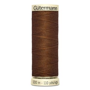 Gutermann Sew-all Thread 100m #450 MEDIUM BROWN, 100% Polyester